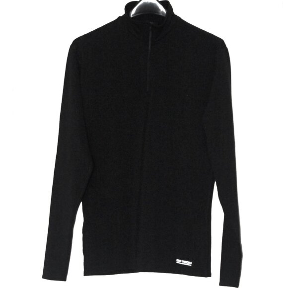 Gap Athletic GP TECH Black Quater Zip Thick Pull Over Activewear Fitness Size M - Picture 1 of 9